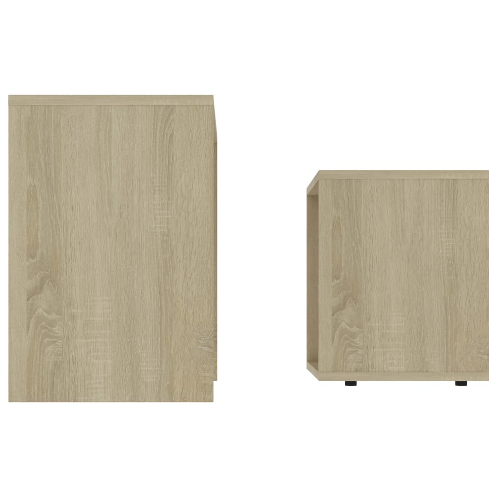 Coffee Table Set Sonoma Oak Chipboard