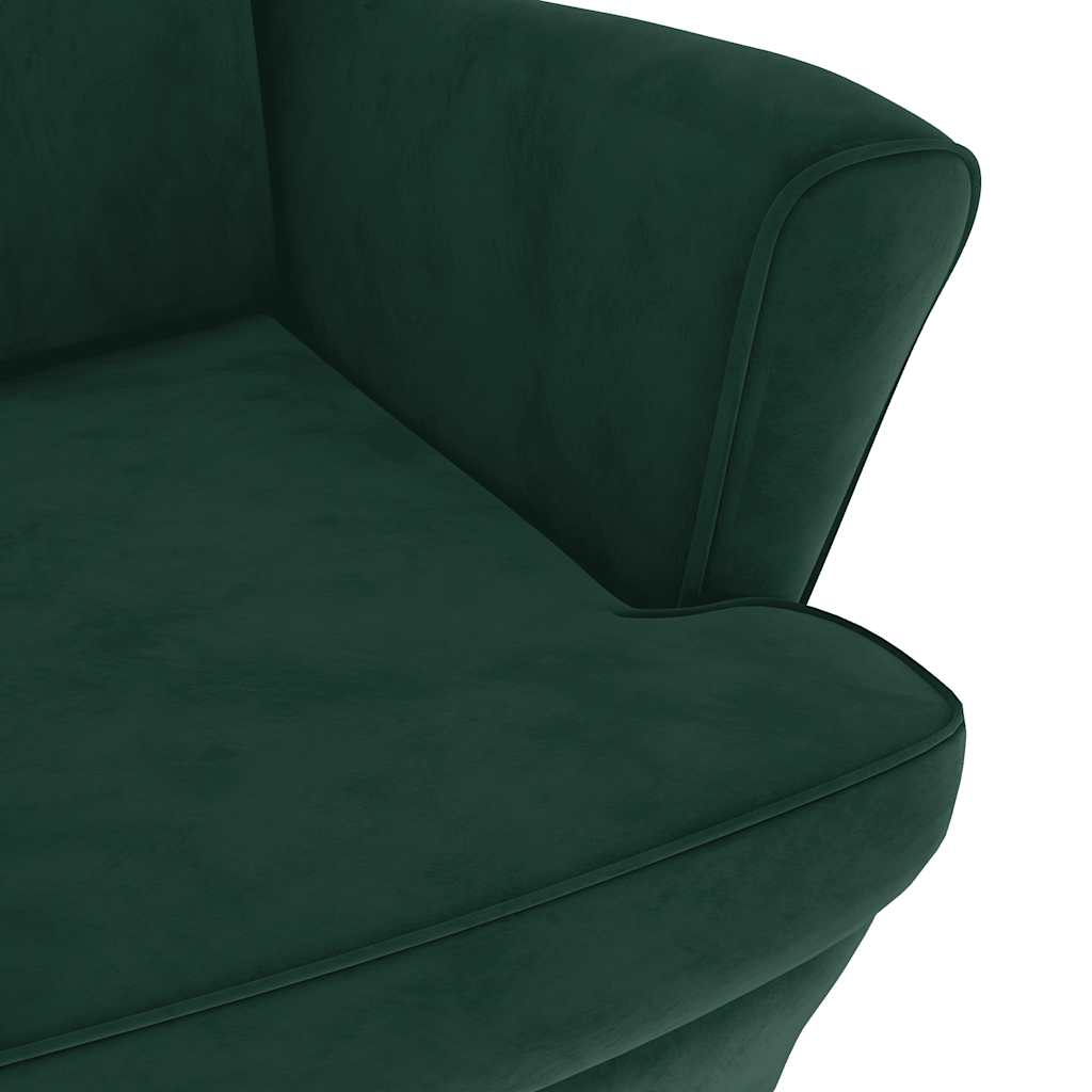 Armchair Dark Green Velvet | Arm Chairs, Recliners & Sleeper Chairs