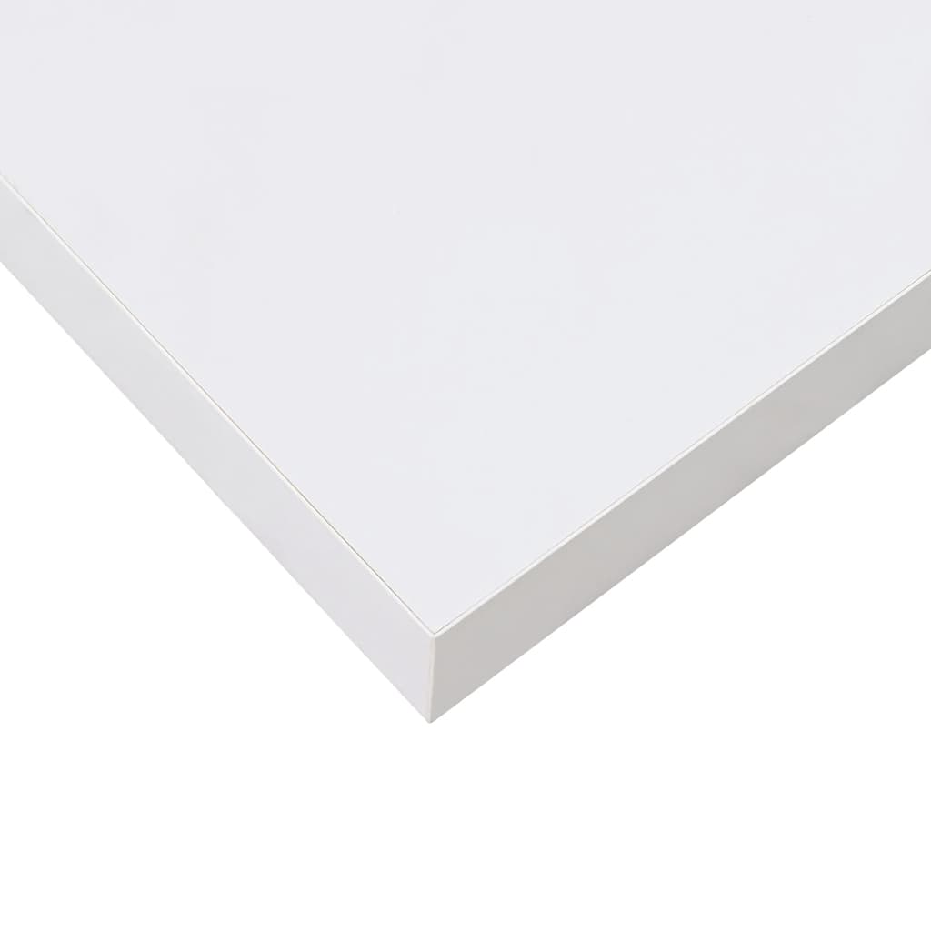 Floating Wall Shelves Set of 2 High Gloss White | Simpledeals