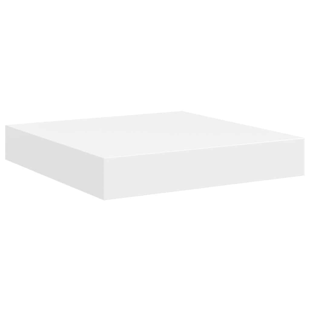 Floating Wall Shelf White MDF 23cm | Simpledeals