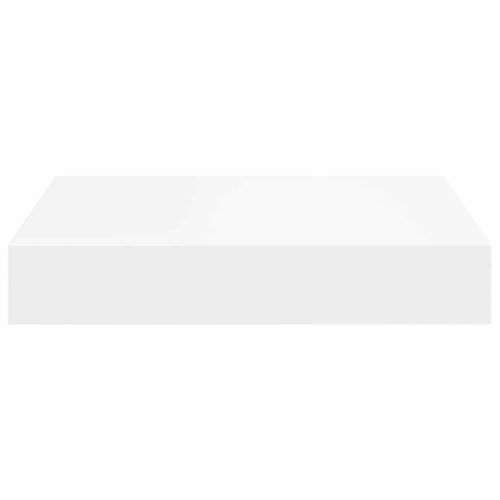 Floating Wall Shelves Set 2 White MDF | Simpledeals