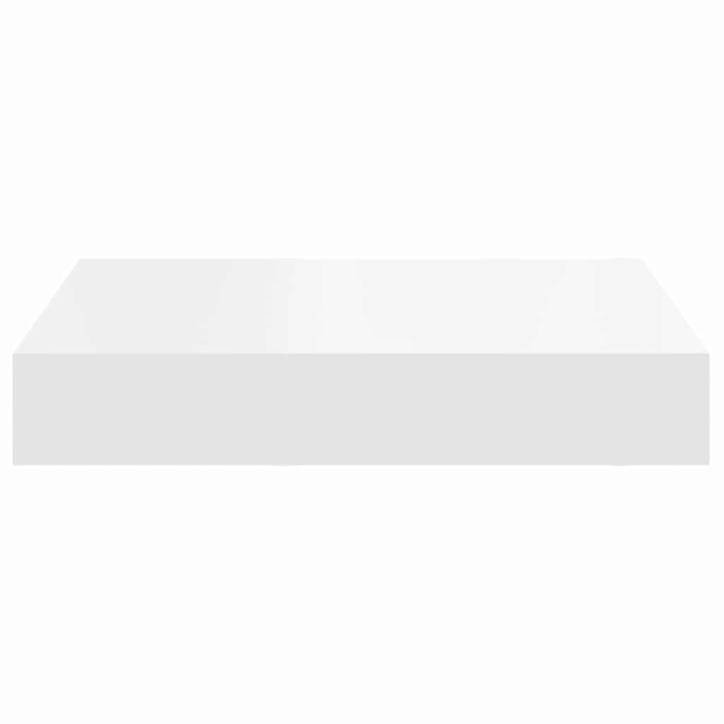 Floating Wall Shelves Set 2 White MDF | Simpledeals