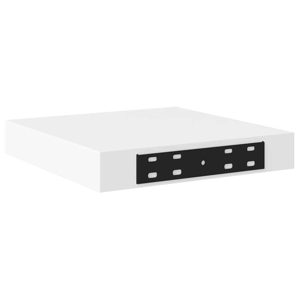 Floating Wall Shelves Set 2 White MDF | Simpledeals