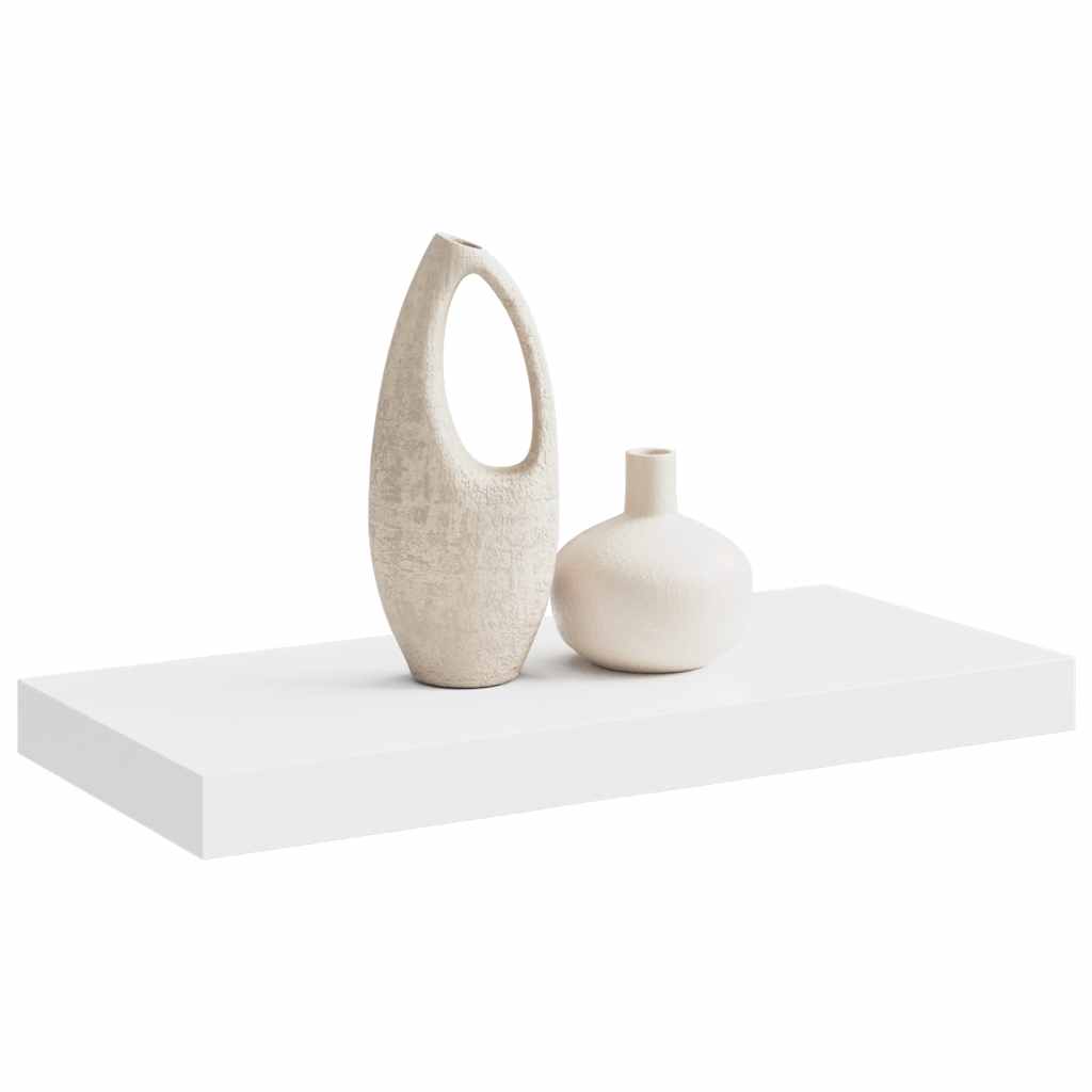 Floating Wall Shelf White 50cm MDF | Simpledeals