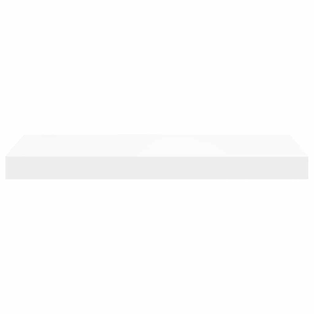 Floating Wall Shelves 2 Pack White MDF 50cm | Simpledeals