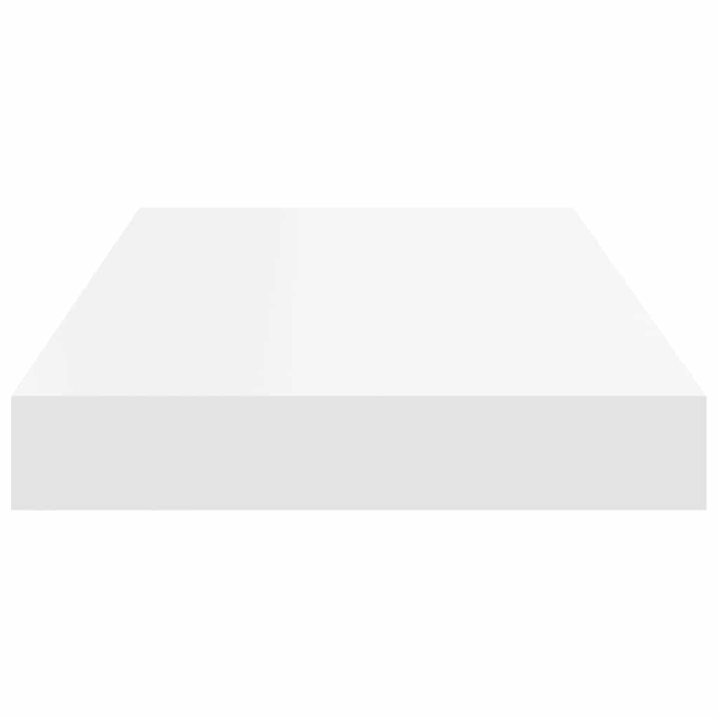 Floating Wall Shelves 2 Pack White MDF 50cm | Simpledeals
