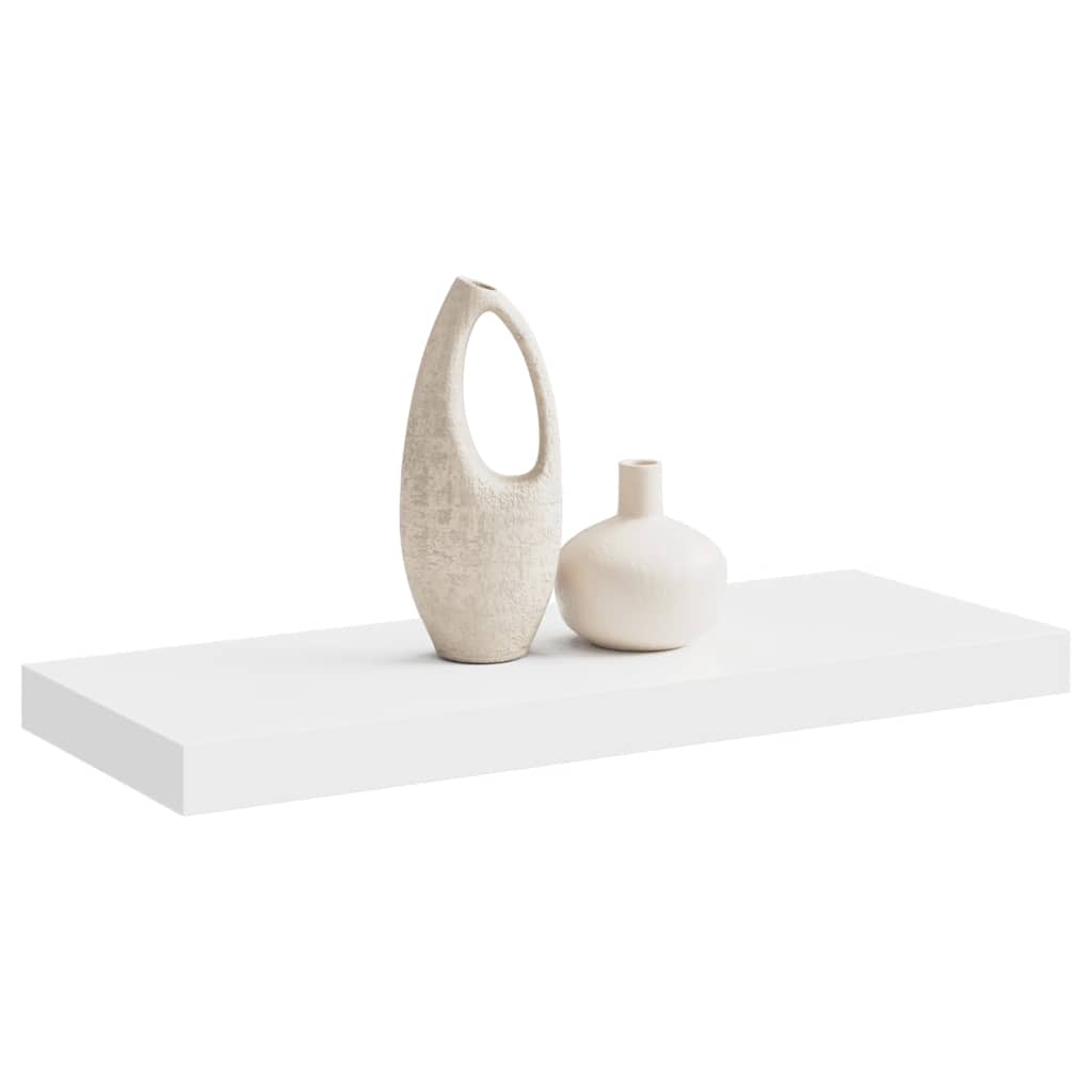 Floating Wall Shelf White 60cm MDF | Simpledeals