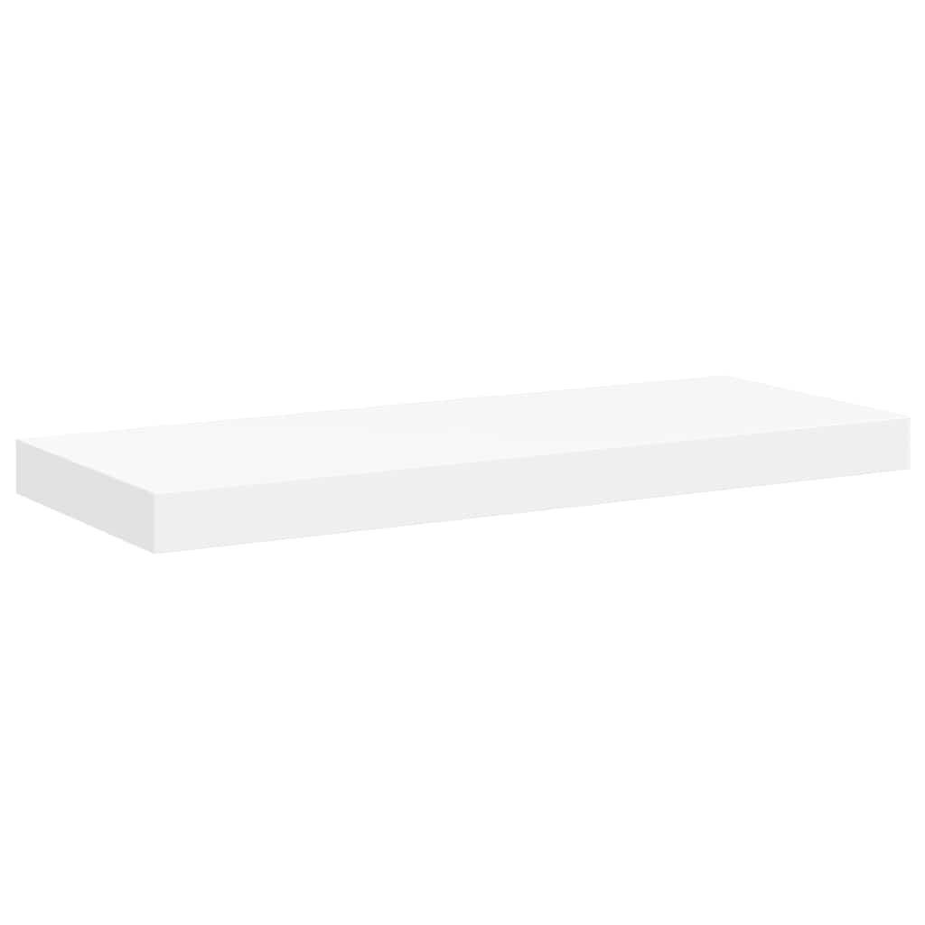 Floating Wall Shelves Set 2 White MDF | Simpledeals