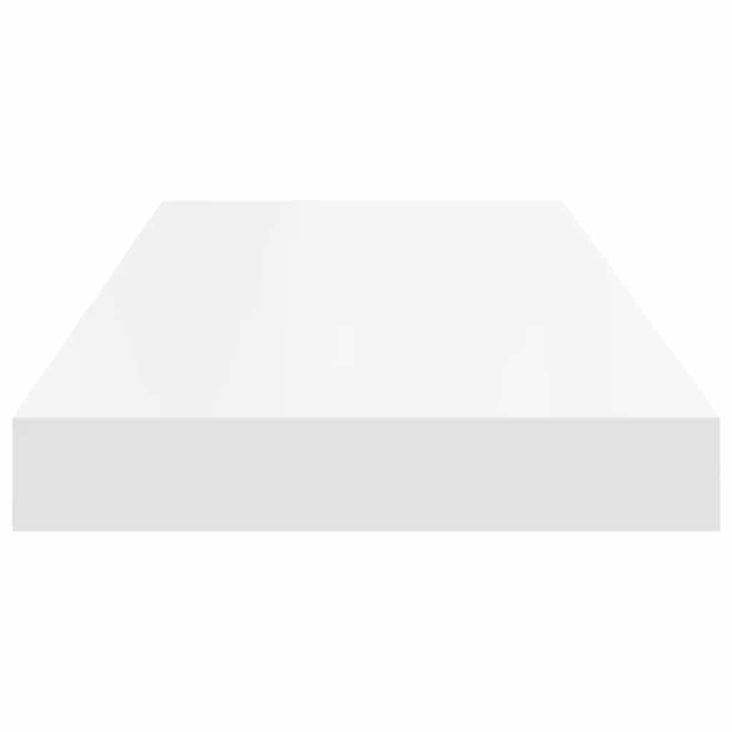 Floating Wall Shelves Set 2 White MDF | Simpledeals