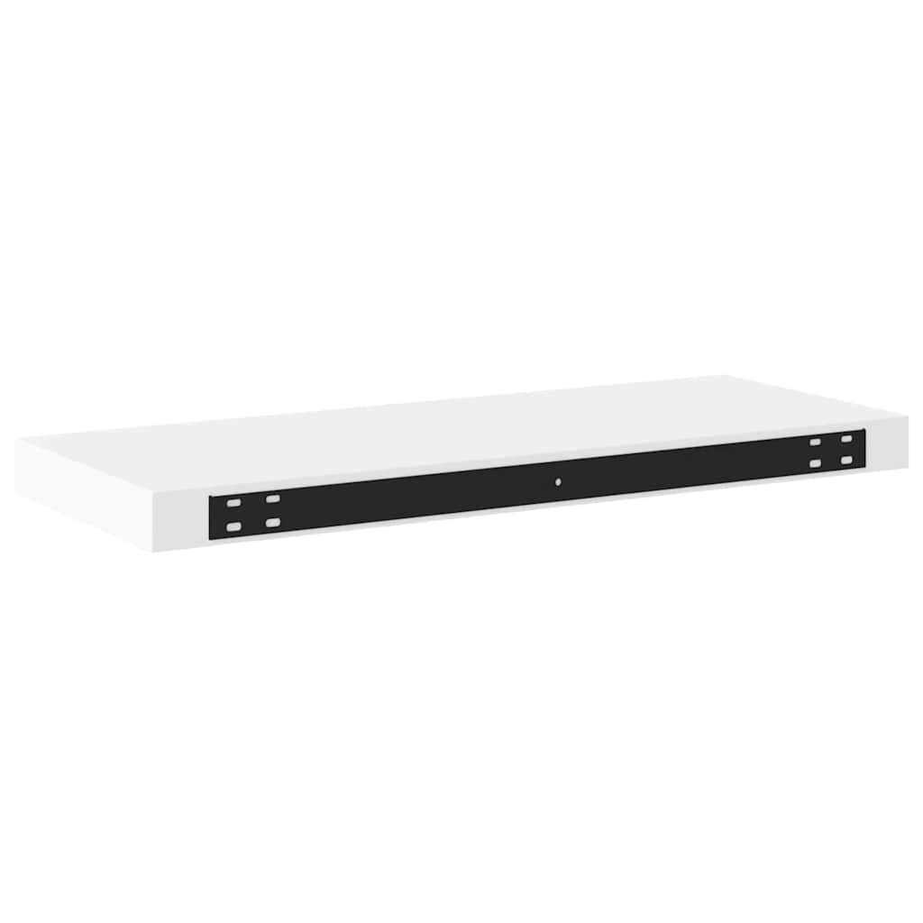 Floating Wall Shelves Set 2 White MDF | Simpledeals
