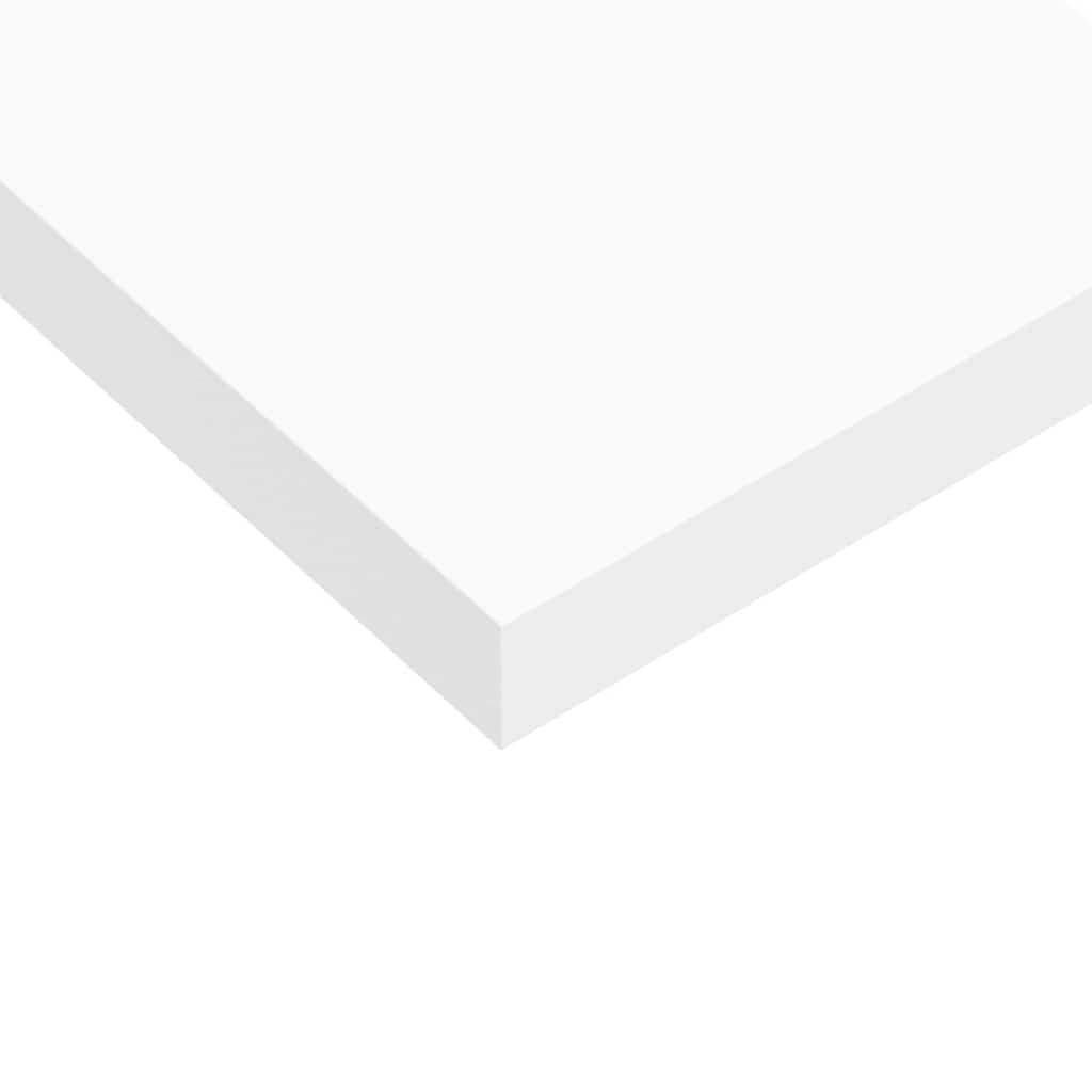 Floating Wall Shelves 80cm White MDF Set 2 | Simpledeals