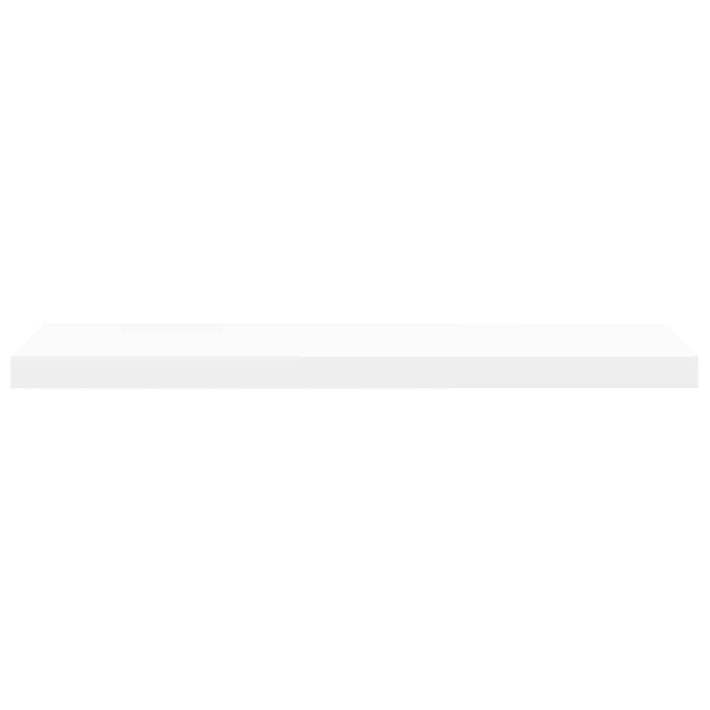 Floating Wall Shelves 80cm White MDF Set 2 | Simpledeals