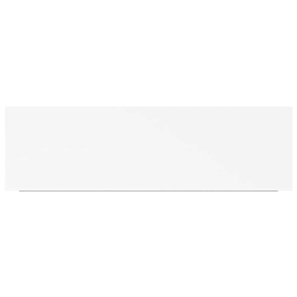 Floating Wall Shelves 80cm White MDF Set 2 | Simpledeals