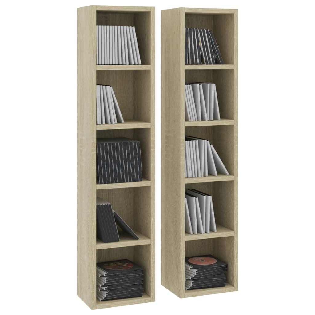 CD Cabinets 2 pcs Sonoma Oak Engineered Wood