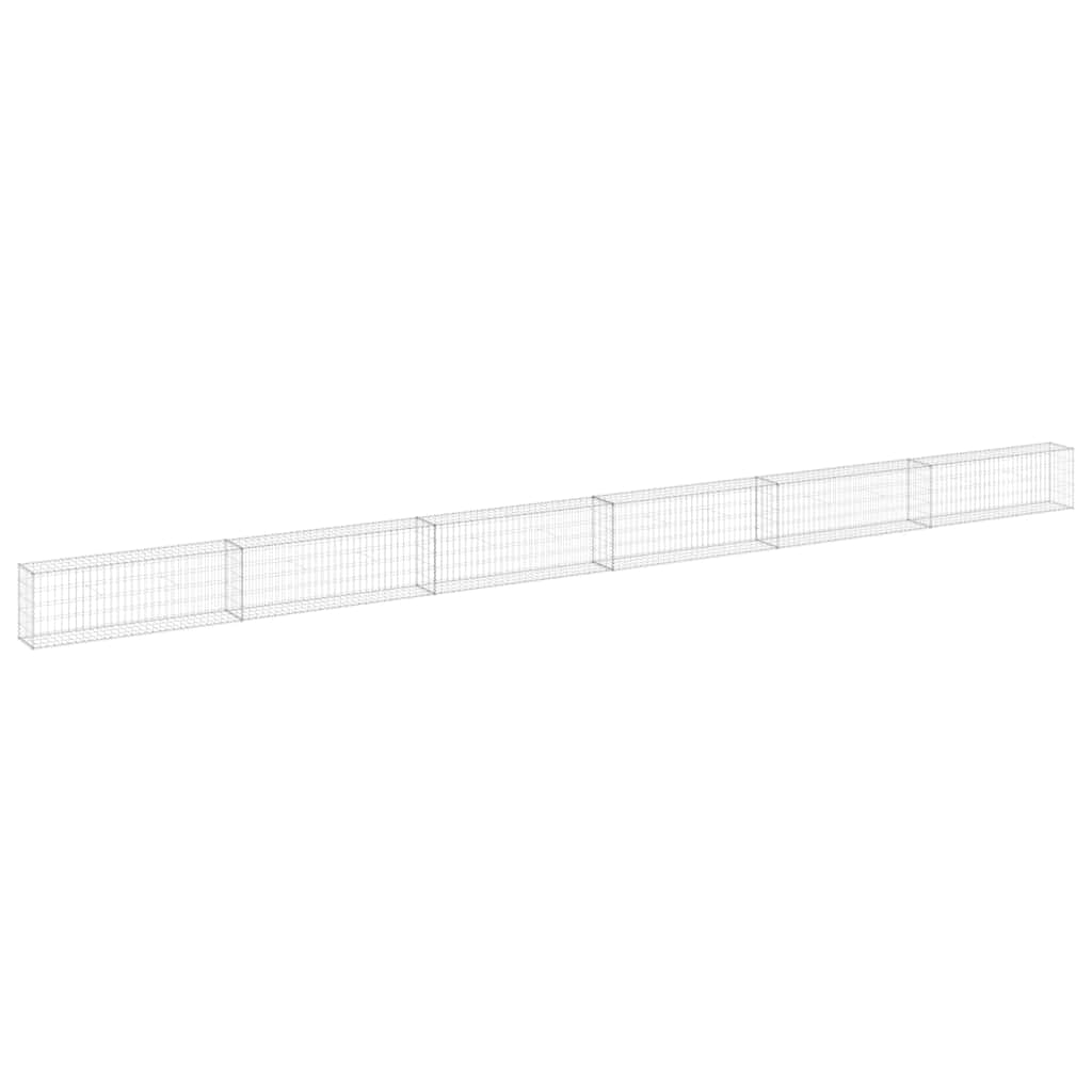 Galvanised Steel Gabion Wall 900x30x50cm | Simpledeals