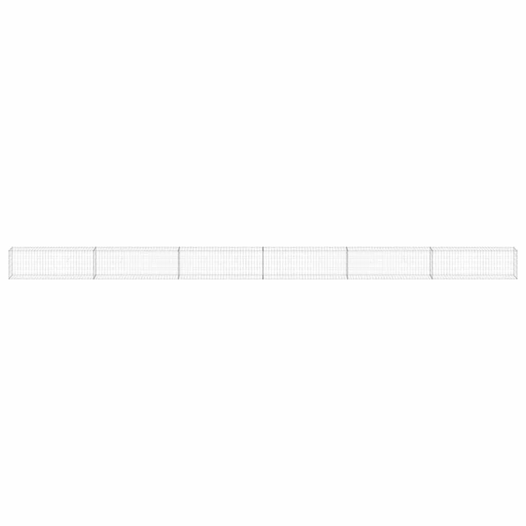 Galvanised Steel Gabion Wall 900x30x50cm | Simpledeals
