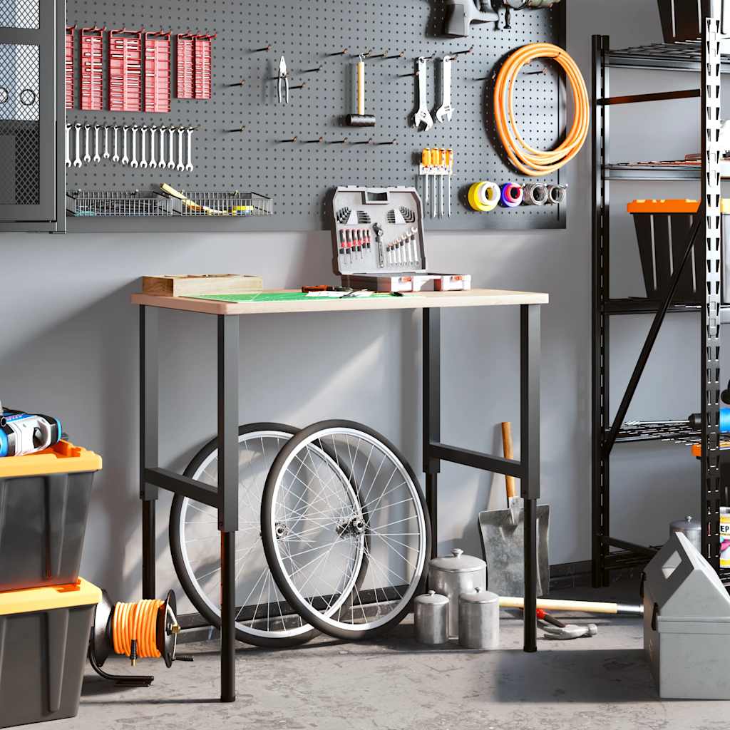Adjustable Workbench Frames 2pc Metal Height 69-95cm | Simpledeals