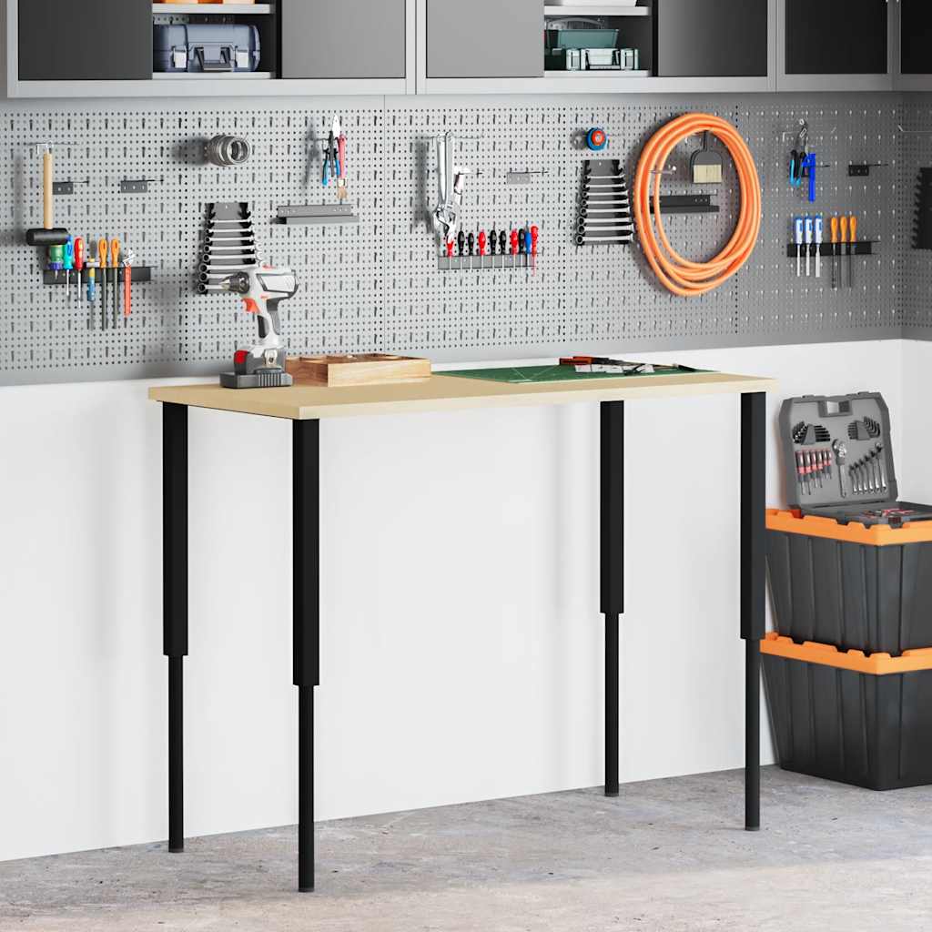 Adjustable Workbench Frames 2pc Metal Height 69-95cm | Simpledeals