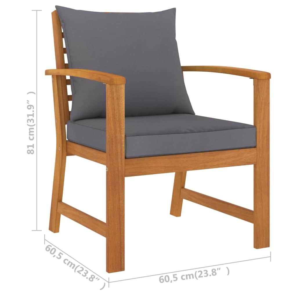 Stylish Garden Chairs 2 pcs with Lounge Area Garden Leisure