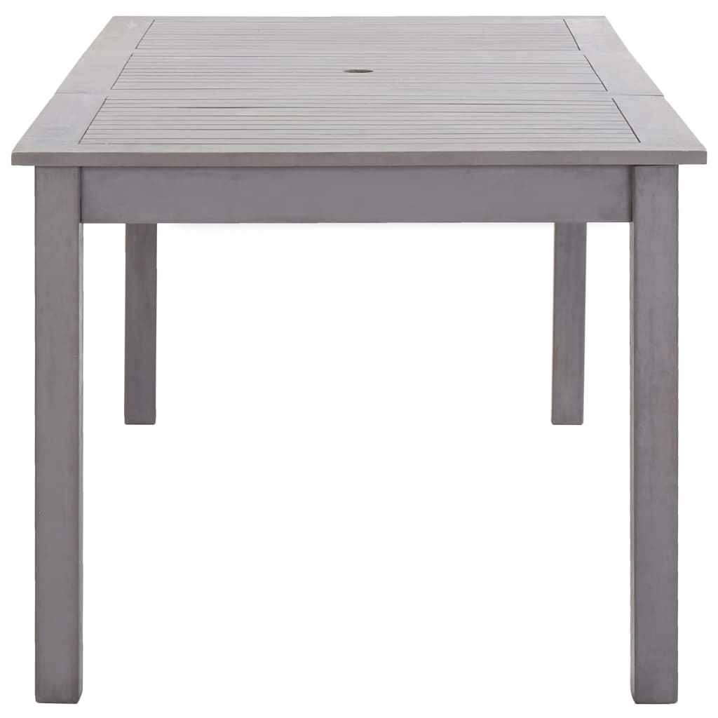 Garden Table Grey Wash Solid Acacia Wood