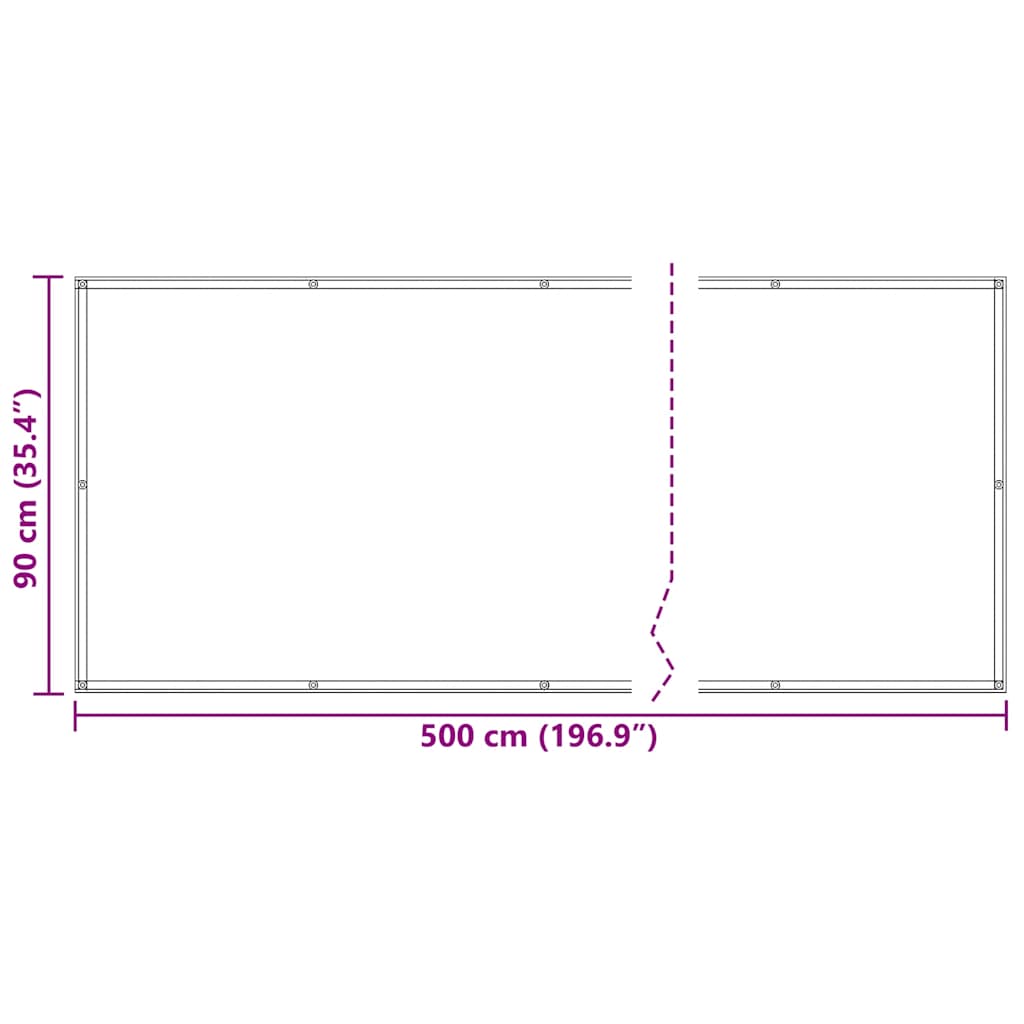 Balcony Privacy Screen 90x500cm Outdoor | Simpledeals