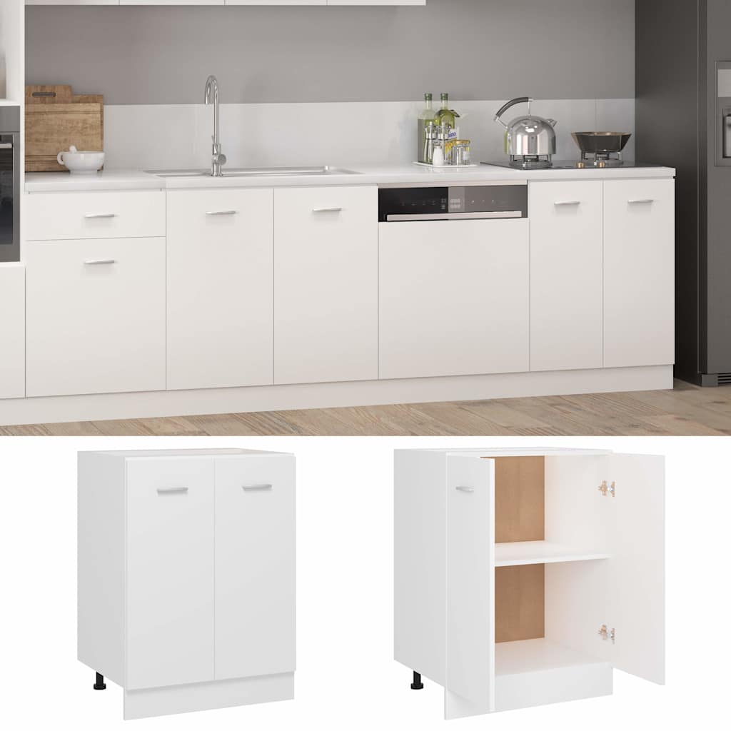 Bottom Cabinet White Engineered Wood