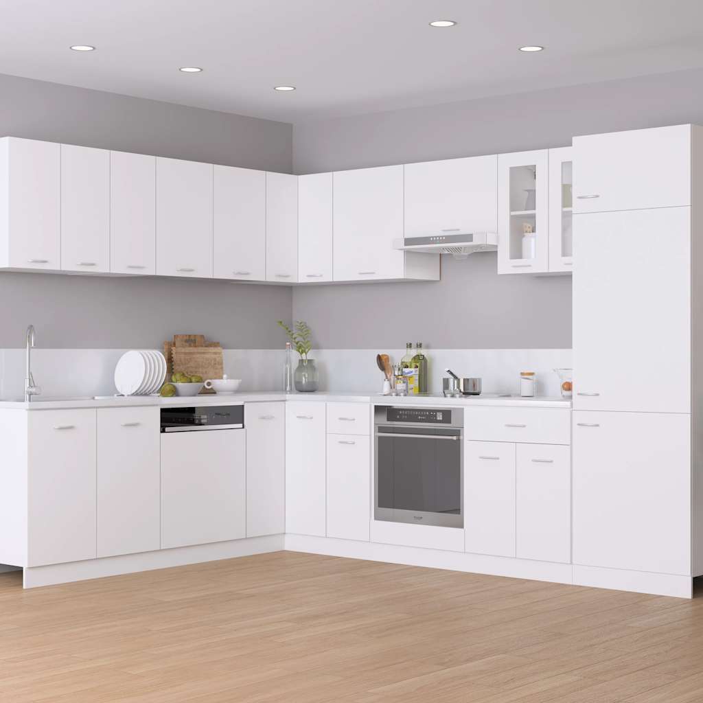 Kitchen Sink Cabinet White 80cm Engineered Wood | Simpledeals