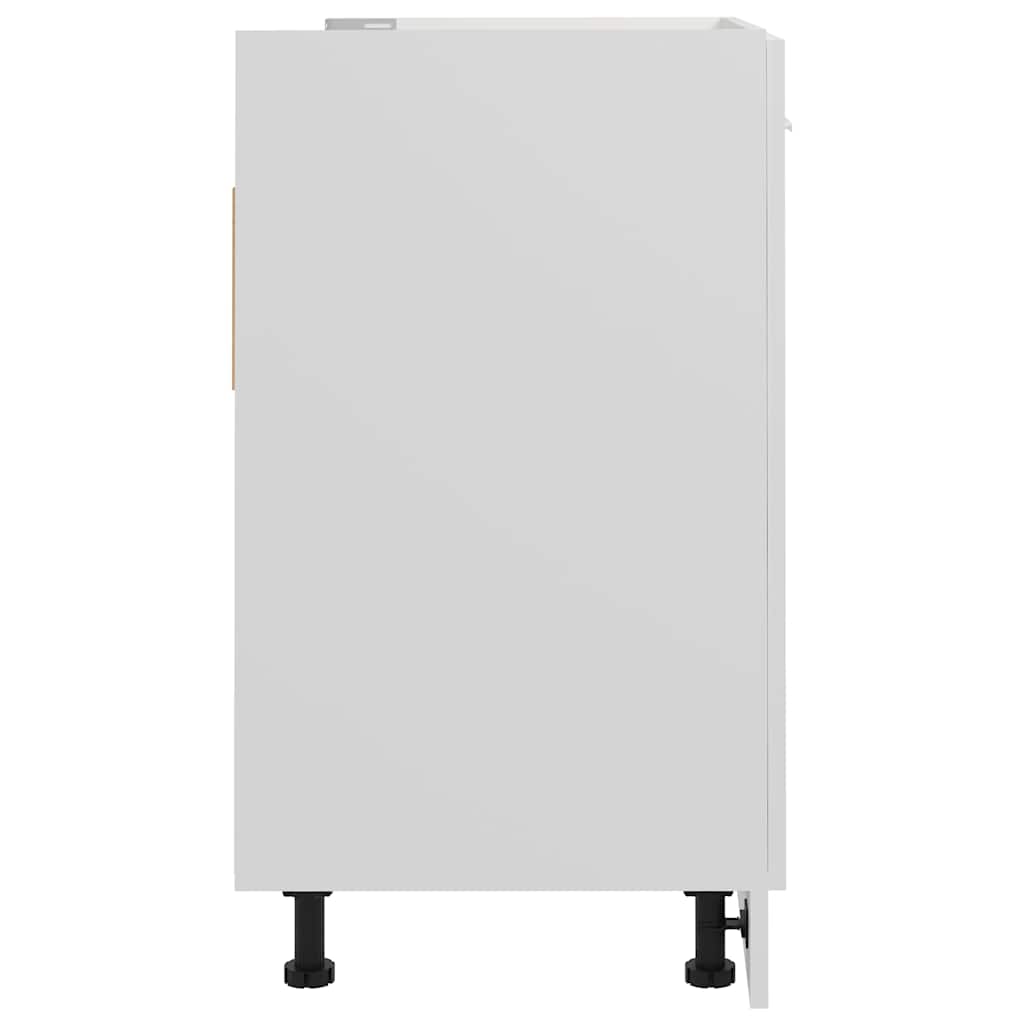 Kitchen Sink Cabinet White 80cm Engineered Wood | Simpledeals