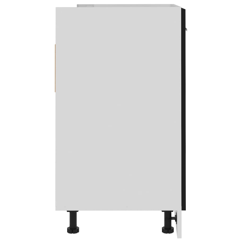 Black Under Sink Cabinet 80cm Kitchen Storage | Simpledeals