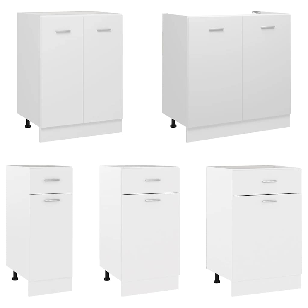 Drawer Bottom Cabinet White - Engineered Wood
