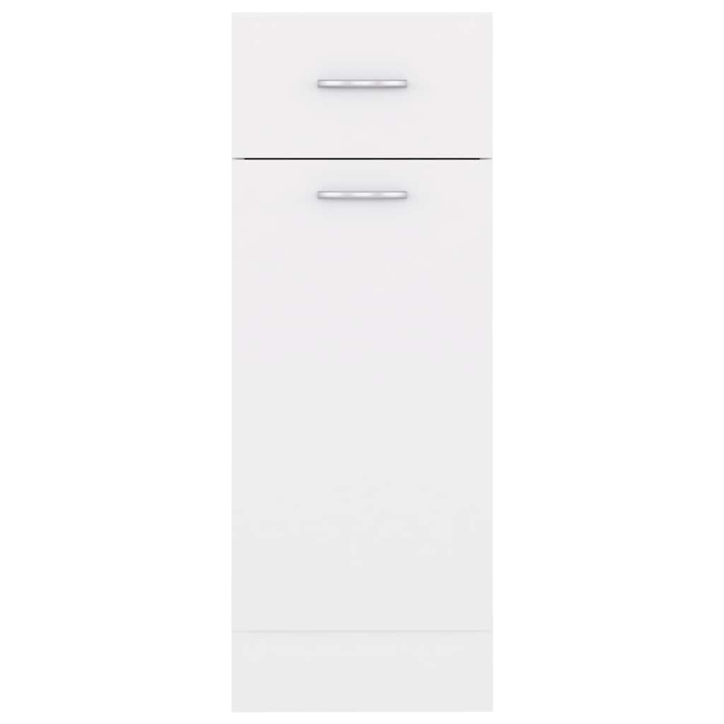 Drawer Bottom Cabinet White - Engineered Wood