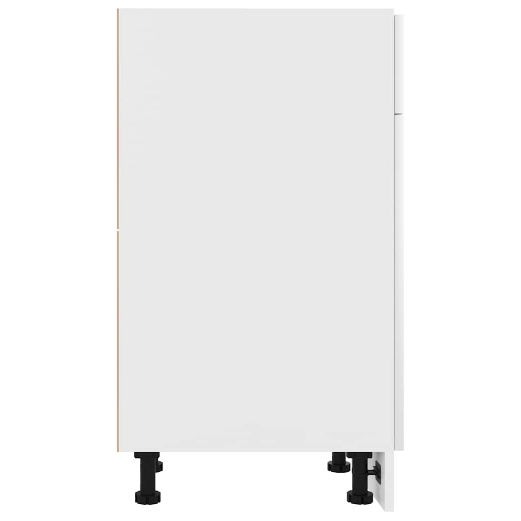 Drawer Bottom Cabinet White - Engineered Wood