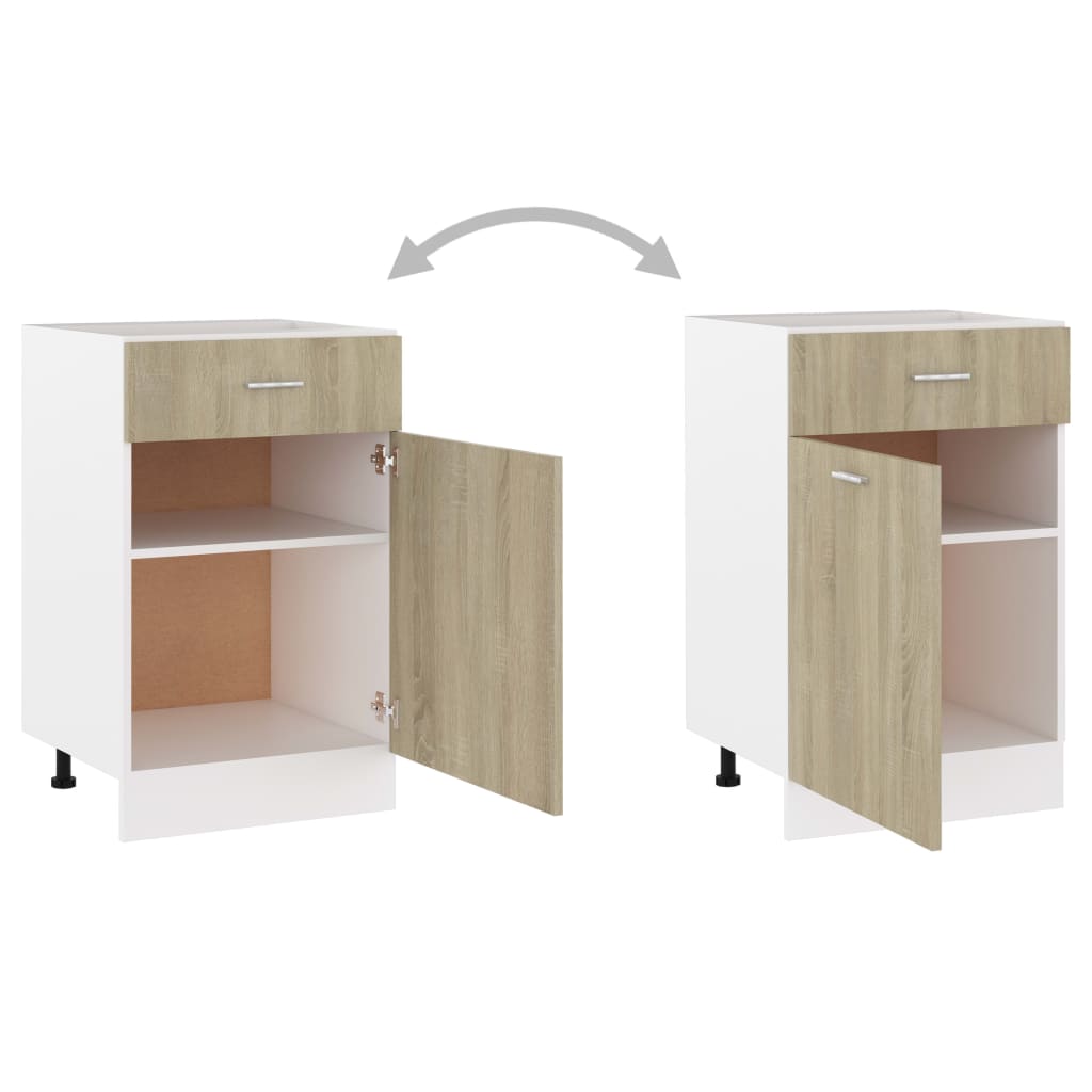 Stylish Drawer Bottom Cabinet Sonoma Oak Engineered Wood | Kitchen Cabinets