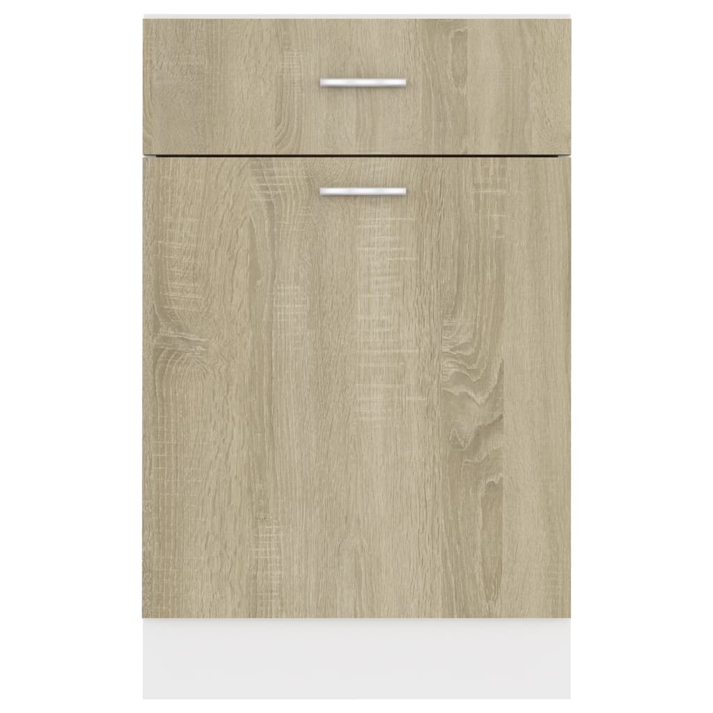 Stylish Drawer Bottom Cabinet Sonoma Oak Engineered Wood | Oak colour