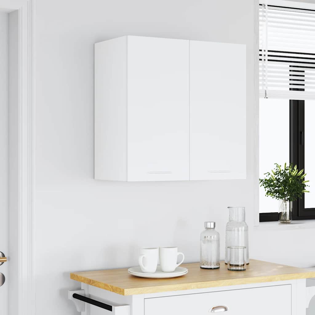 Hanging Cabinet White Engineered Wood | Wood finish