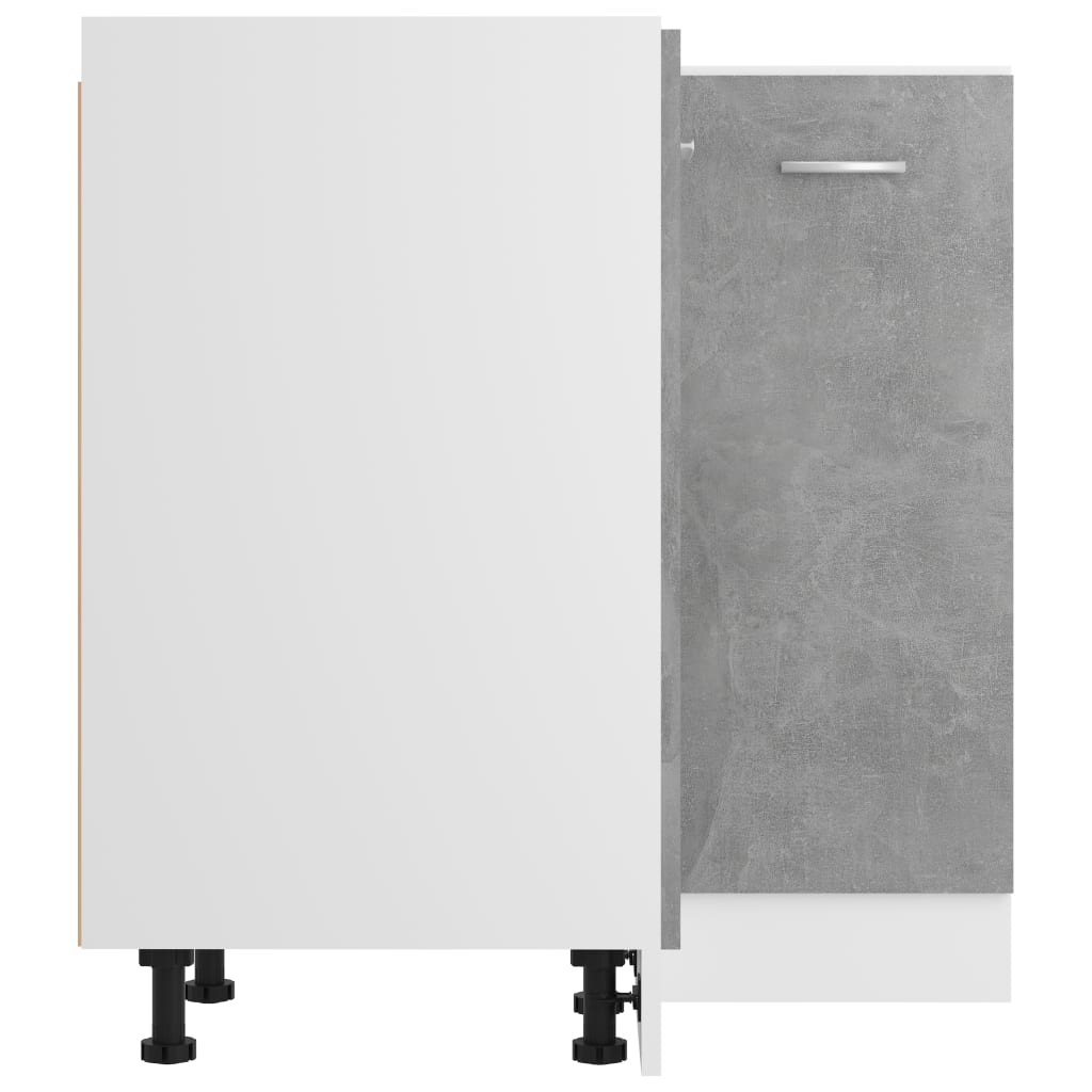 Corner Kitchen Cabinet Concrete Grey 75.5cm | Simpledeals