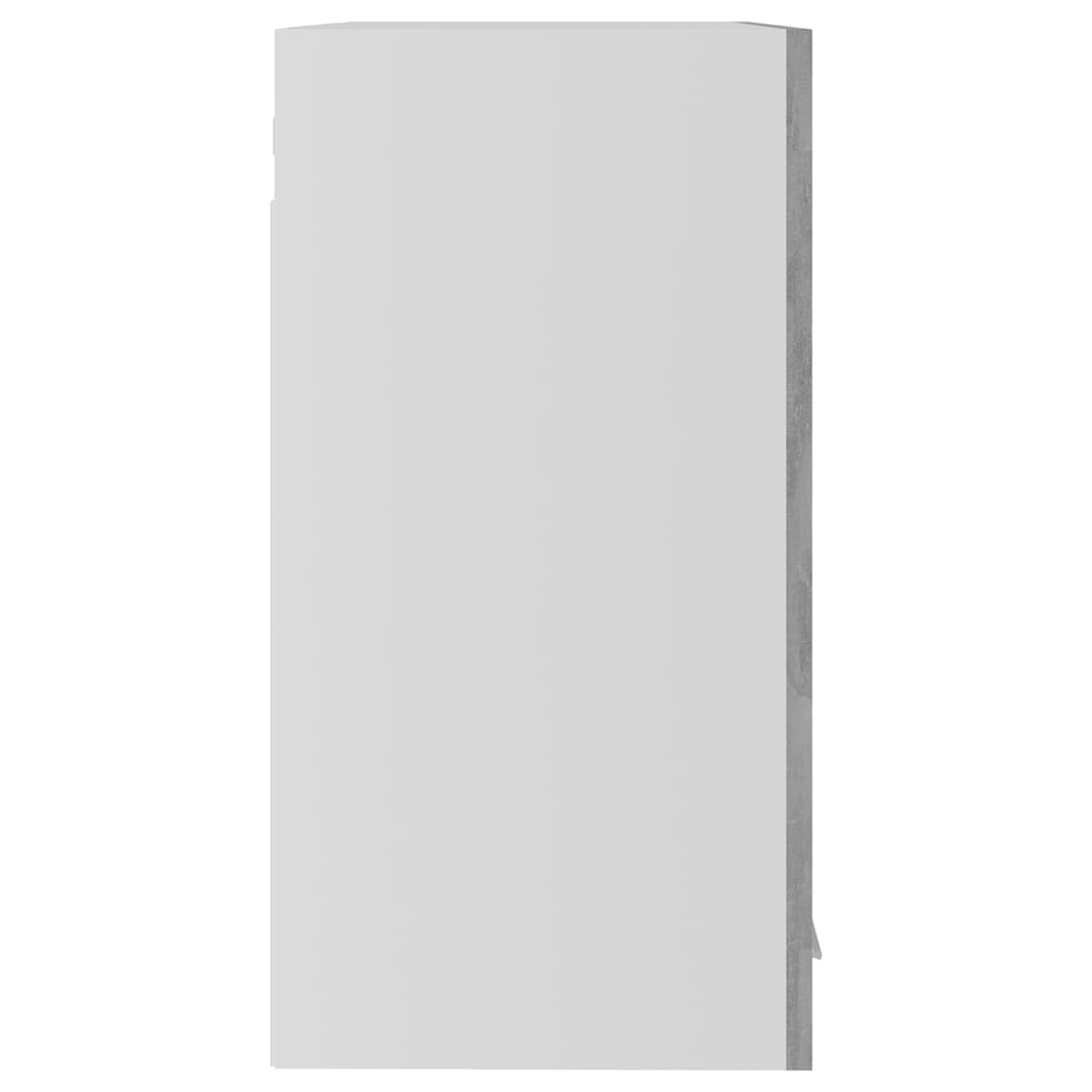 Glass Wall Cabinet Concrete Grey 60x60cm | Simpledeals