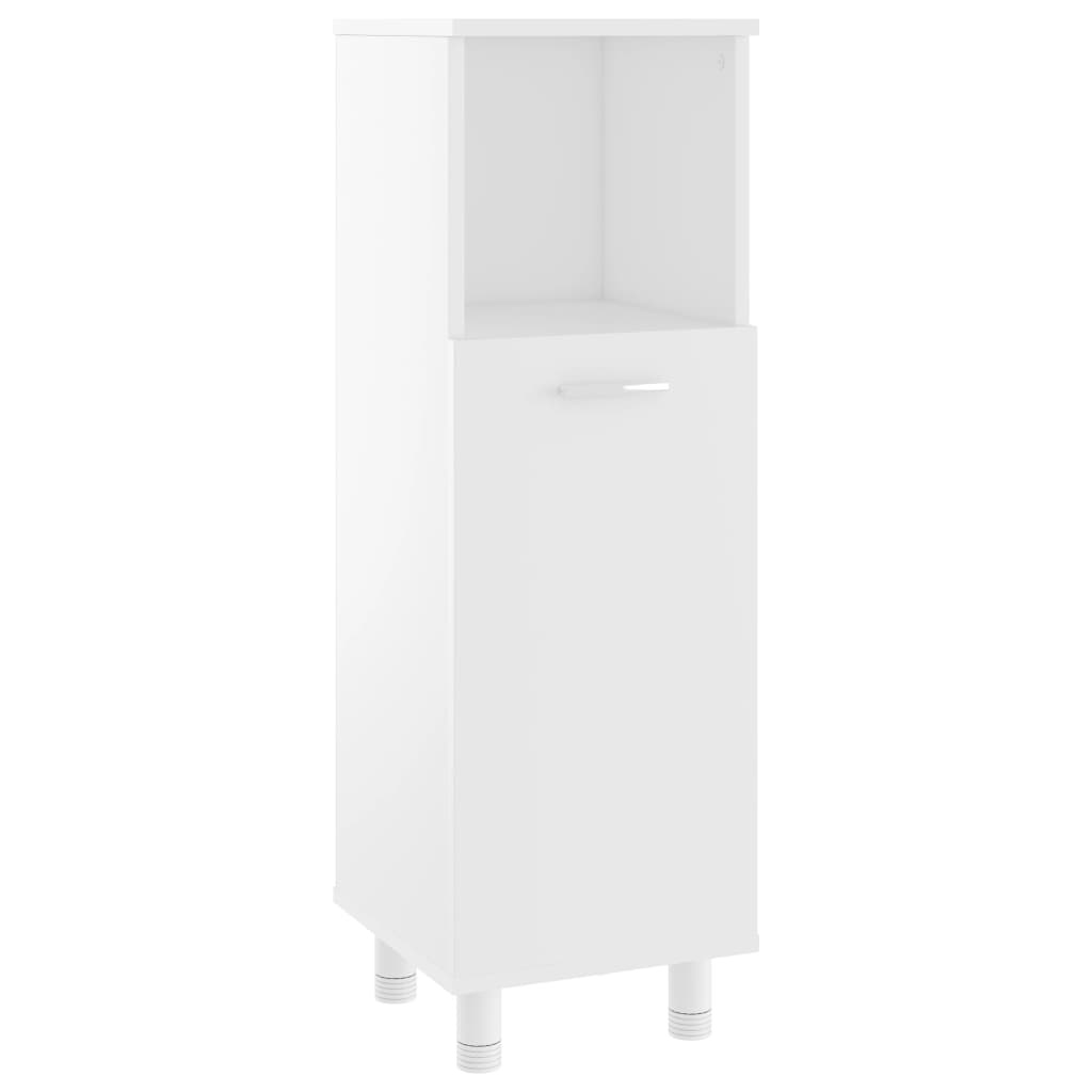 Bathroom Cabinet White,  Engineered Wood