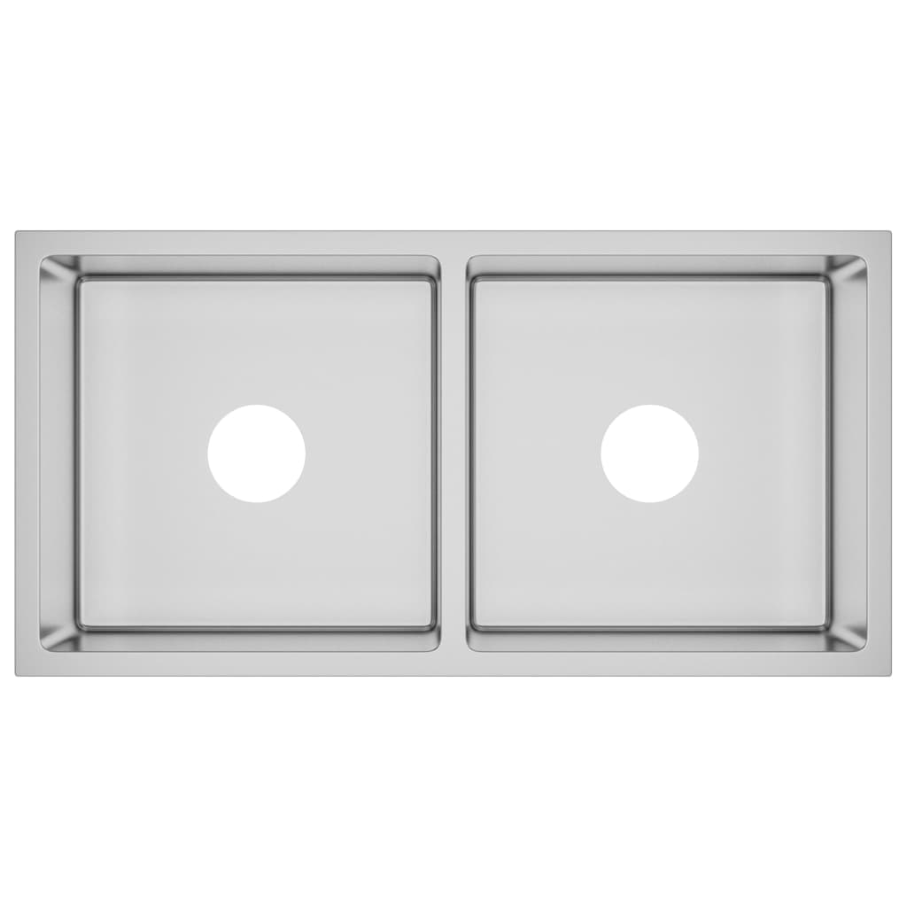 Stainless Steel Kitchen Sink Silver 5x44x20cm