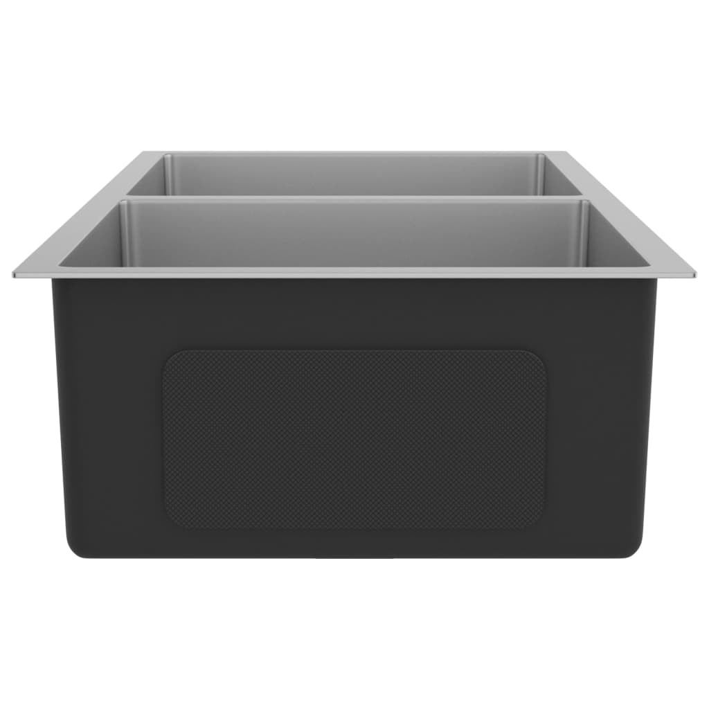 Stainless Steel Kitchen Sink Silver 5x44x20cm