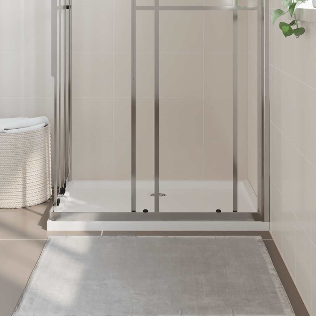 Rectangular Shower Base Tray 70x100cm White ABS | Simpledeals