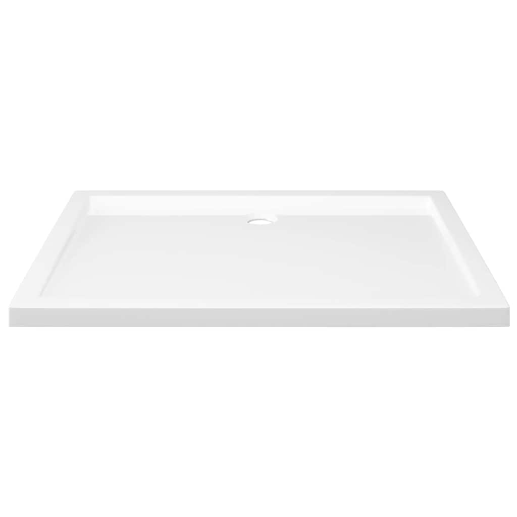 Rectangular Shower Base Tray 70x100cm White ABS | Simpledeals