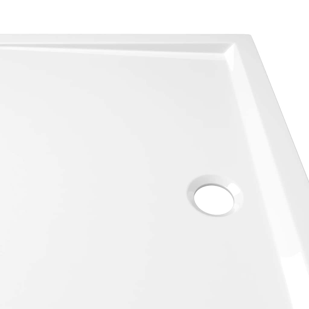 Rectangular Shower Base Tray 70x100cm White ABS | Simpledeals