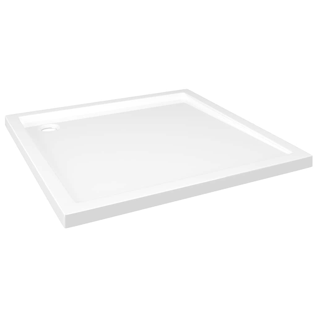 Square ABS Shower Base Tray 80x80cm White | Simpledeals