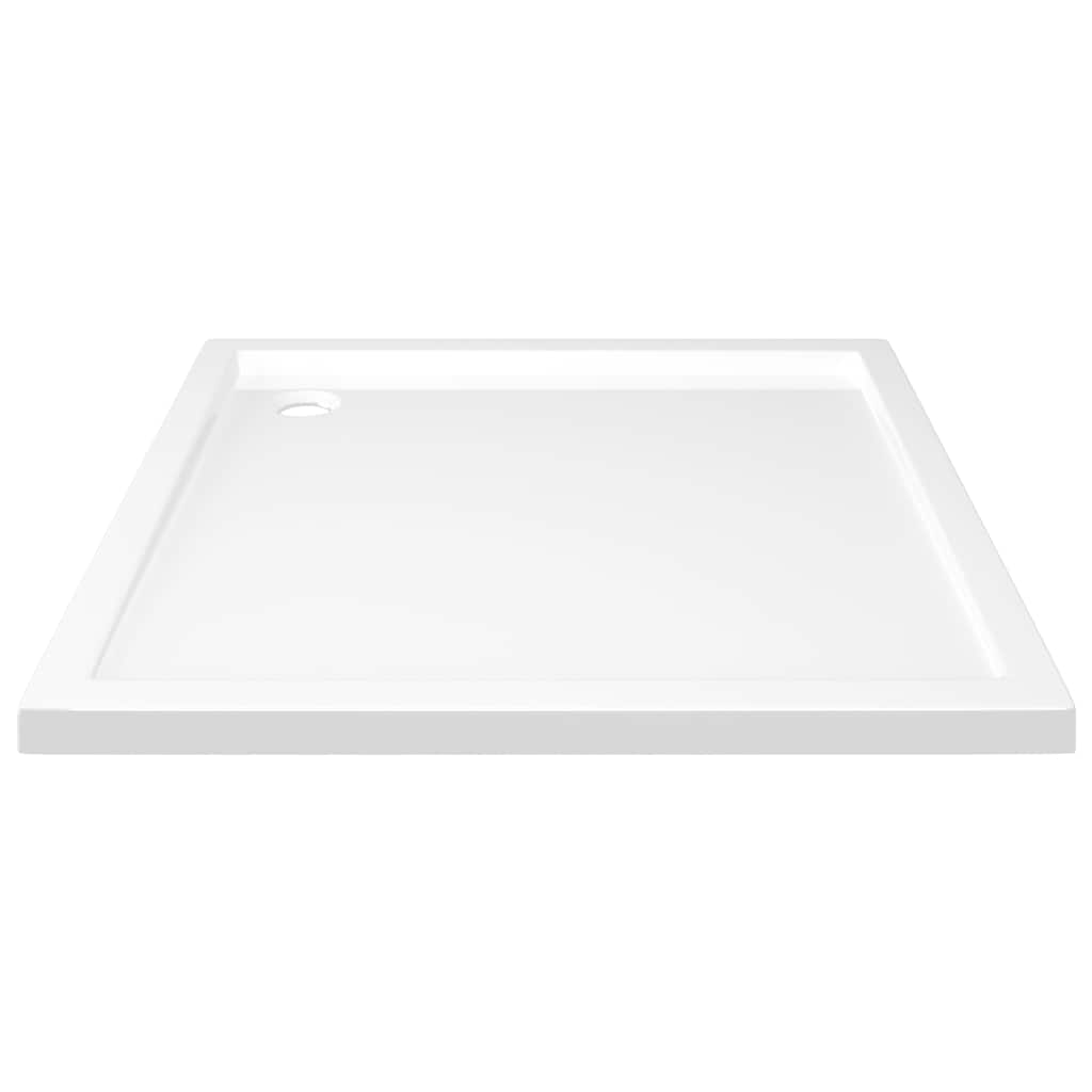 Square ABS Shower Base Tray 80x80cm White | Simpledeals