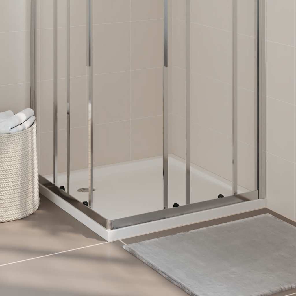 Square ABS Shower Base Tray 80x80cm White | Simpledeals