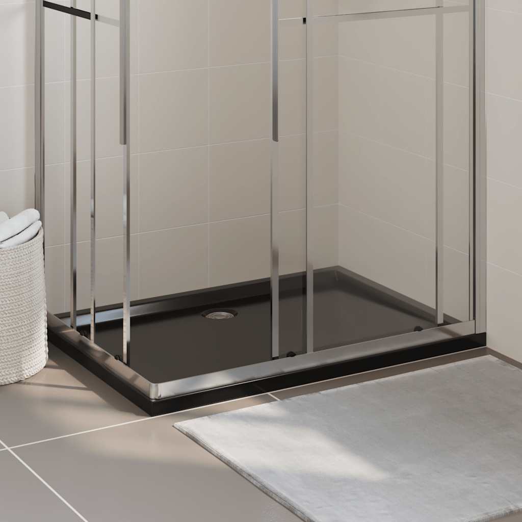 Black Shower Base Tray 80x120cm ABS | Simpledeals