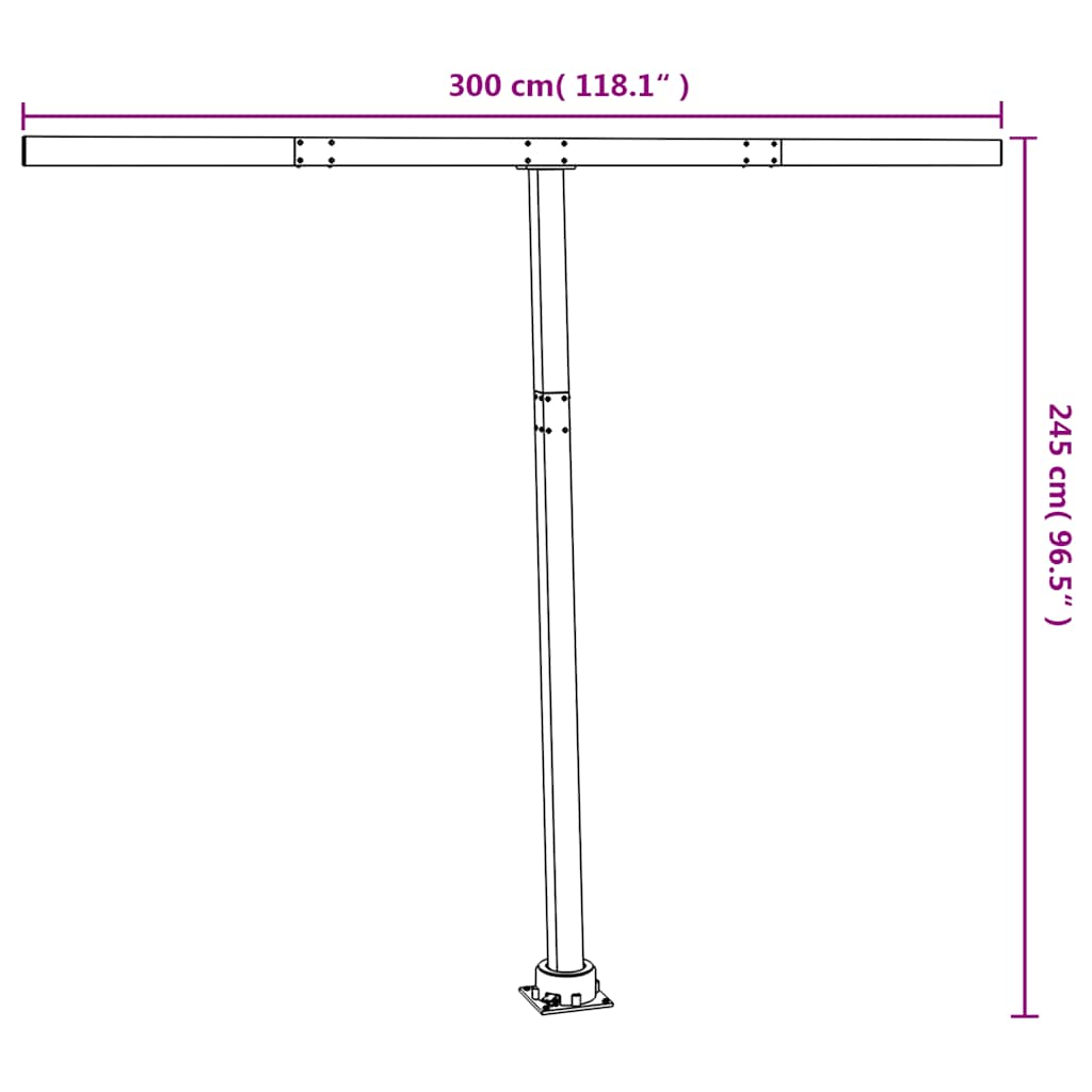 Window & Door Awnings - Awning Post Set - Anthracite Iron - photo 10