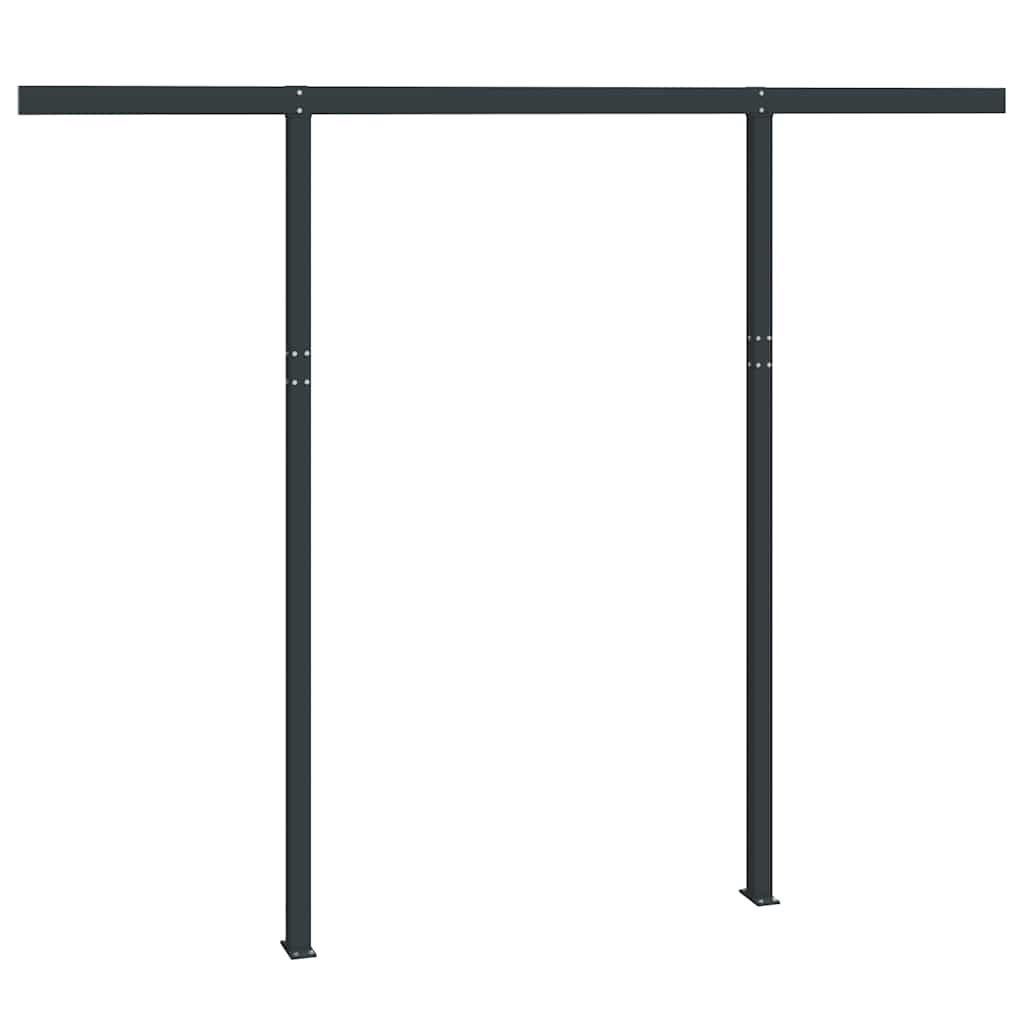 Window & Door Awnings - Awning Post Set - Anthracite Iron