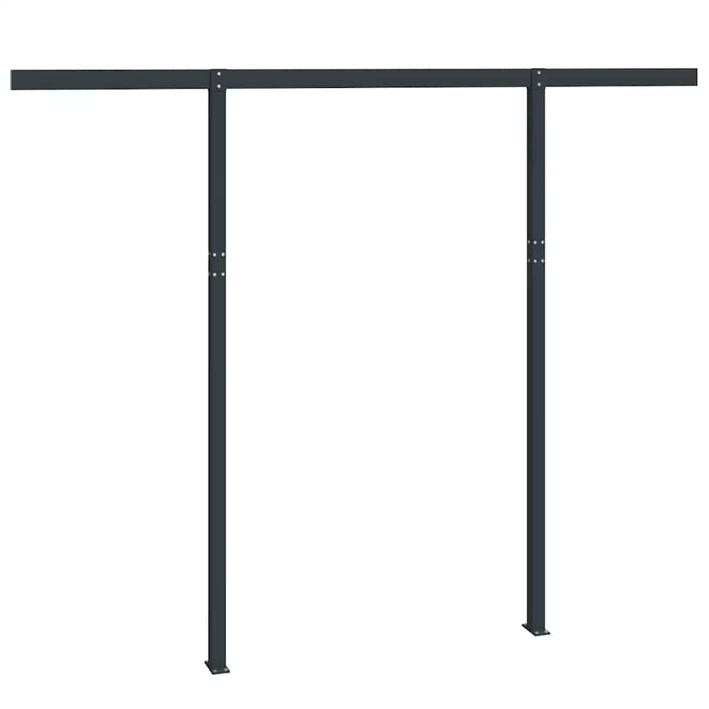 Awning Post Set - Anthracite Iron with Window & Door Awnings